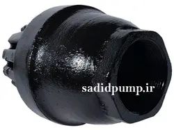 سوپاپ دو اینچ چدنی تخم مرغی صافی دار پمپ آب (سوپاپ مکش 6 سانت)