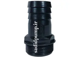 سرشیلنگی 1/2-1 اینچ ساده لاکی درجه یک (سر شلنگی 5 سانت رزوه دار پلاستیکی)