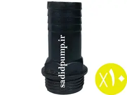 سرشلنگی 1 اینچ ساده لاکی (سر شیلنگی 3 سانت رزوه دار پلاستیکی) (پک 10 عددی)