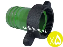 سرشلنگی دو اینچ روبینی چدنی (سر شیلنگی 6 سانت مهره دار چدنی) (پک 5 عددی)