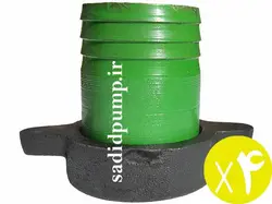 سرشلنگی سه اینچ روبینی چدنی (سر شیلنگی 9 سانت مهره دار چدنی) (پک 4 عددی)