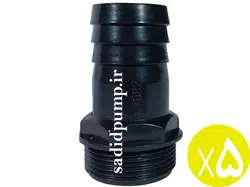 سرشیلنگی 1/2-1 اینچ ساده لاکی درجه یک (سر شلنگی 5 سانت رزوه دار پلاستیکی) (پک 5 عددی)