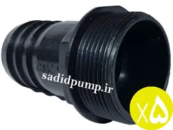 سرشیلنگی 1/2-1 اینچ ساده لاکی درجه یک (سر شلنگی 5 سانت رزوه دار پلاستیکی) (پک 5 عددی)