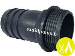 سرشیلنگی 1/2-1 اینچ ساده لاکی (سر شلنگی 5 سانت رزوه دار پلاستیکی) (پک 8 عددی)