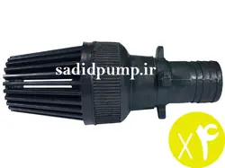 سوپاپ 2 اینچ پلاستیکی پمپ آب با سرشلنگی (سوپاپ مکش لاکی 6 سانت) (پک 4 عددی)