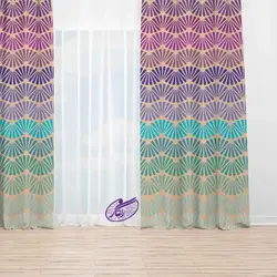 پرده مدرن باغ و بهار - فروشگاه رنگارشاپ