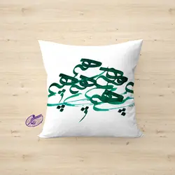 کوسن خوشنویسی طرح هیچ - فروشگاه رنگارشاپ