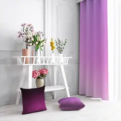 پرده مدرن طرح بنفشه