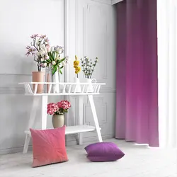 پرده مدرن طرح بنفشه