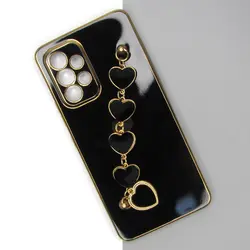 قاب سامسونگ A53 مدل مای کیس اویز دار قلبی محافظ لنز دار