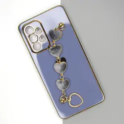 قاب سامسونگ A53 مدل مای کیس اویز دار قلبی محافظ لنز دار