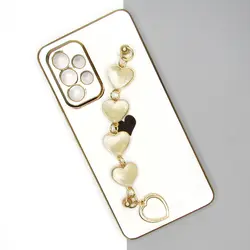 قاب سامسونگ A53 مدل مای کیس اویز دار قلبی محافظ لنز دار