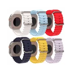 بند اپل واچ Apple Watch (42/44/45/49) مدل Ocean سیلیکونی