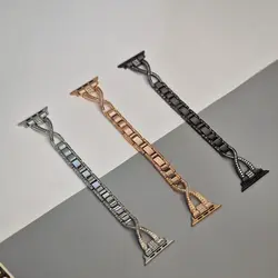 بند اپل واچ نگین دار طرح سایز 42/44/45/49 میلیمتری