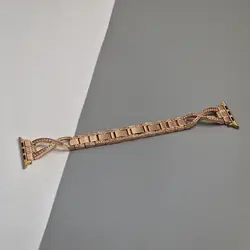 بند اپل واچ نگین دار طرح سایز 42/44/45/49 میلیمتری