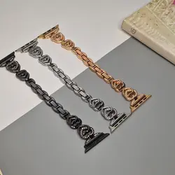بند اپل واچ نگین دار قلبی سایز 42/44/45/49 میلیمتری