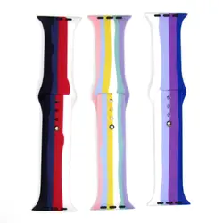 بند اپل واچ Apple Watch (42/44/45) مدل آبرنگی سیلیکونی