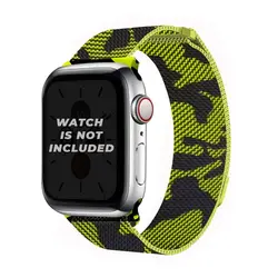 بند اپل واچ Apple Watch (42/44) مدل Milanesen ارتشی سبز نئون