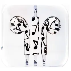 هندزفری ایفون طرح دار جک 3.5 میلی متر