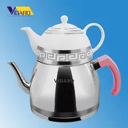 کتری و قوری لوله ای 2/5 لیتر ویدارو مدل کلاسیک کد 115001