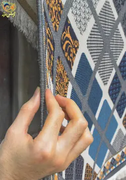 گلیم ماشینی افرند زمینه فيلي كد 9916