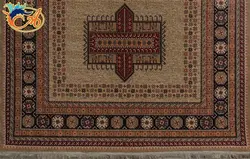 گبه ماشینی افرند زمینه بژ کد B/802
