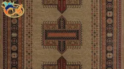 گبه ماشینی افرند زمینه بژ کد B/802