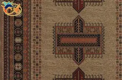 گبه ماشینی افرند زمینه بژ کد B/802