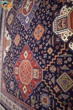 گبه ماشینی افرند زمینه سرمه ای کد 703