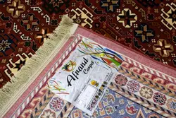 گبه ماشینی افرند زمینه گلبهی کد 727