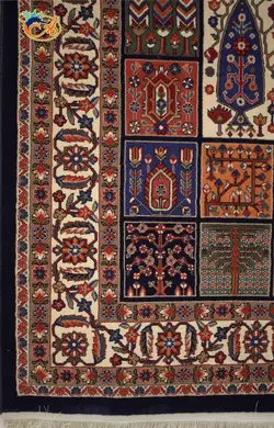 گبه ماشینی افرند زمینه سرمه ای کد 821