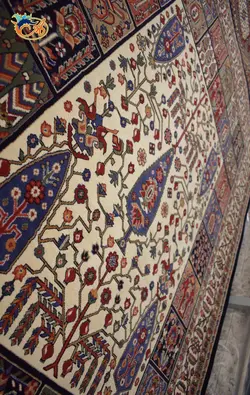 گبه ماشینی افرند زمینه سرمه ای کد 821