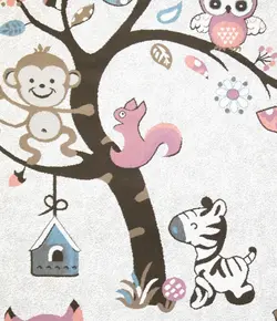 فرش کودک افرند مدل باغ‌وحش کد 147