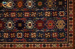 گبه ماشینی افرند زمینه آبی کد 727