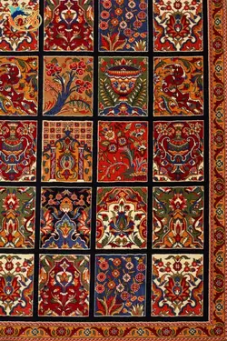 گبه ماشینی افرند زمینه سرمه ای کد 800