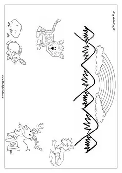 کاربرگ آموزش حرف (گ) با رنگ آمیزی