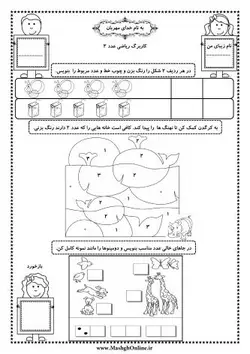 کاربرگ عدد دو (2)