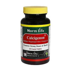 قرص روکش دار کلسی ژنون گلد نورم لایف 60 عدد | Norm Life Calcigenon Gold 60 Coated Caps