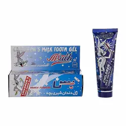 خمیردندان ژله ای مناسب دندان های شیری کودک رایحه وانیل بس 70 میل | Bath Vanilla Toothpaste For kids 70 ml