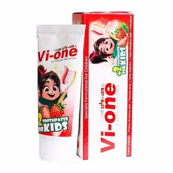 خمیردندان کودک توت فرنگی وی وان 60 میل | Vi-one Strawberry Kids Toothpaste for 2-12 Years 60 ml