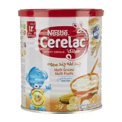 سرلاک چندغله چندمیوه نستله 400 گرم | Nestle Cerelac Multi Grains Multi Fruits 400 gr