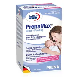 قرص پرینامکس برست فیدینگ یوروویتال ۹۰ عدد/Eurho Vital PrenaMax Breast Feeding 90 Tabs