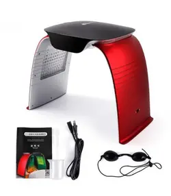 ماسک تونلی 7 نور بخار دار گرم و سرد + کلسیم تراپی LED Facial Mask