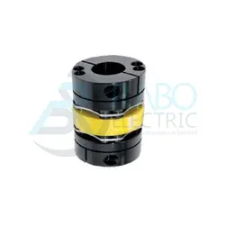 کوپلینگ فلزی دو دیسک قابل انعطاف با ارتفاع 80 مدل SHDW-66C 15*15 - رابو الکتریک