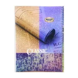 دفتر۸۰ برگ جلد طلقی