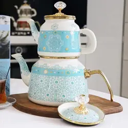 کتری قوری لعابی لایت ترکیه کد ۸۶۵۲