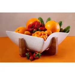سالاد خوری طرح مربع چوبی ریور