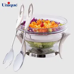 سالاد خوری قایقی نقره ای یونیک