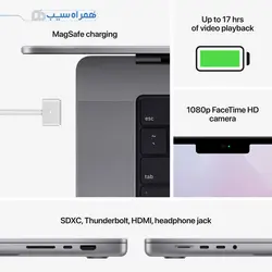 مک بوک پرو 14 اینچی اپل مدل Apple MacBook Pro 14 (2021)- MKGT3