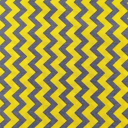 پارچه ملحفه طرح زیگزاگ 1811 زرد طوسی